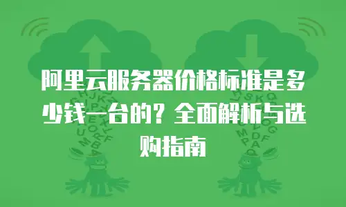 阿里云服务器价格标准是多少钱一台的？全面解析与选购指南