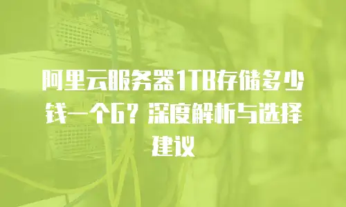 阿里云服务器1TB存储多少钱一个G？深度解析与选择建议