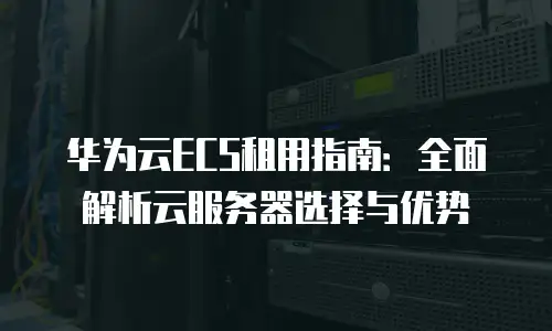 华为云ECS租用指南：全面解析云服务器选择与优势