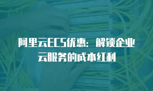 阿里云ECS优惠：解锁企业云服务的成本红利