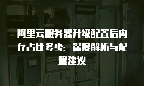 阿里云服务器升级配置后内存占比多少：深度解析与配置建议