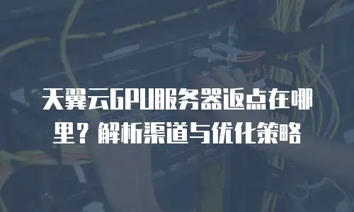 天翼云GPU服务器返点在哪里？解析渠道与优化策略