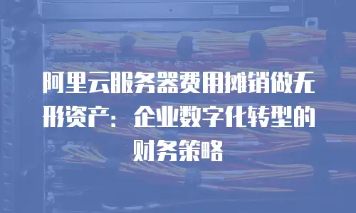 阿里云服务器费用摊销做无形资产：企业数字化转型的财务策略