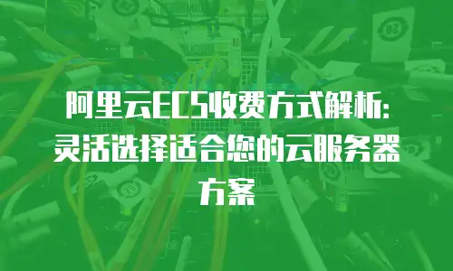阿里云ECS收费方式解析：灵活选择适合您的云服务器方案