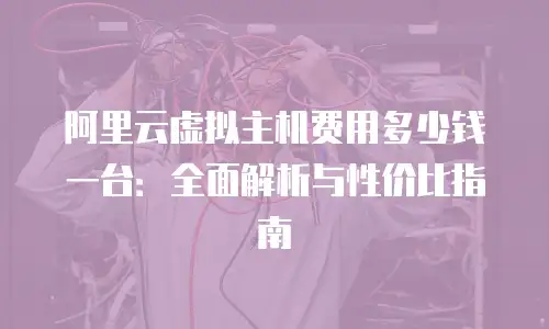 阿里云虚拟主机费用多少钱一台：全面解析与性价比指南