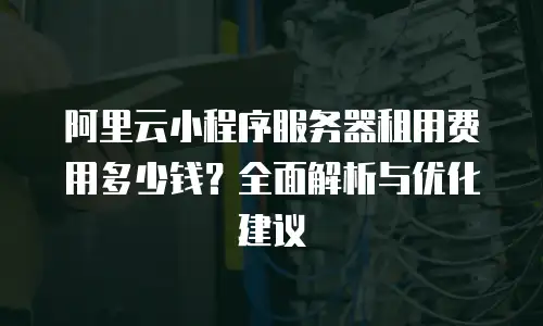 阿里云小程序服务器租用费用多少钱？全面解析与优化建议