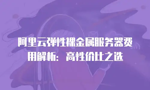阿里云弹性裸金属服务器费用解析：高性价比之选