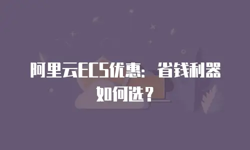阿里云ECS优惠：省钱利器如何选？