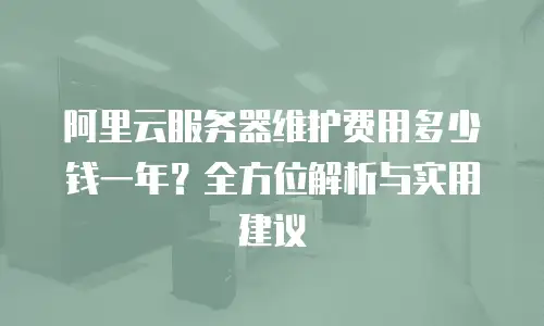 阿里云服务器维护费用多少钱一年？全方位解析与实用建议