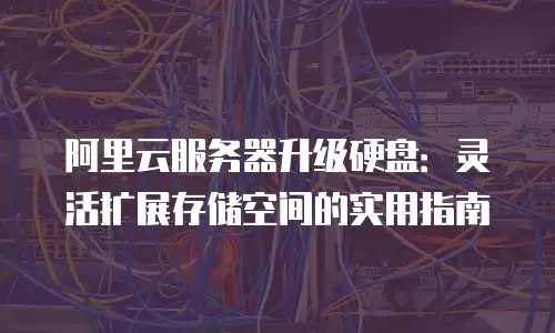 阿里云服务器升级硬盘：灵活扩展存储空间的实用指南