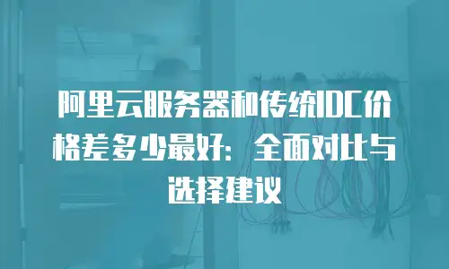 阿里云服务器和传统IDC价格差多少最好：全面对比与选择建议