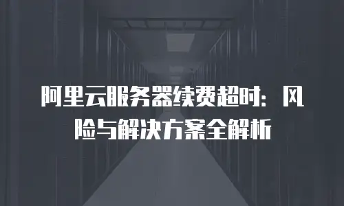 阿里云服务器续费超时：风险与解决方案全解析