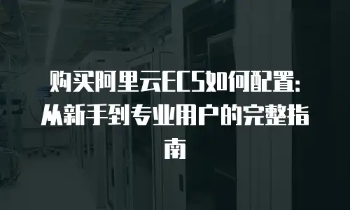 购买阿里云ECS如何配置：从新手到专业用户的完整指南