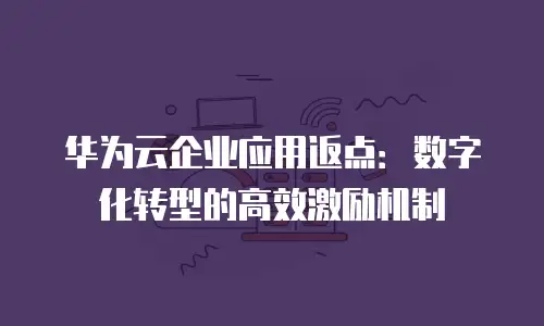 华为云企业应用返点：数字化转型的高效激励机制