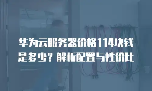 华为云服务器价格114块钱是多少？解析配置与性价比