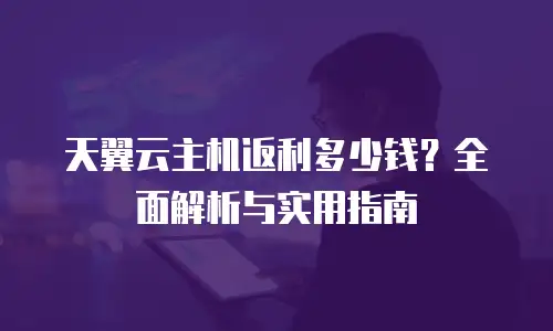 天翼云主机返利多少钱？全面解析与实用指南