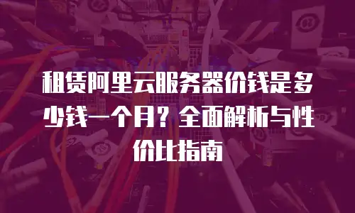 租赁阿里云服务器价钱是多少钱一个月？全面解析与性价比指南