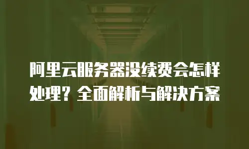 阿里云服务器没续费会怎样处理？全面解析与解决方案