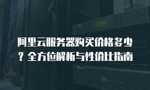 阿里云服务器购买价格多少？全方位解析与性价比指南