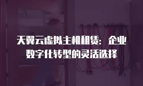 天翼云虚拟主机租赁：企业数字化转型的灵活选择