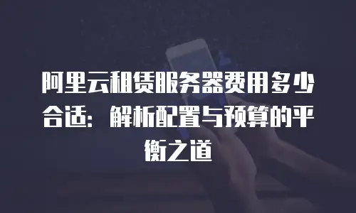 阿里云租赁服务器费用多少合适：解析配置与预算的平衡之道