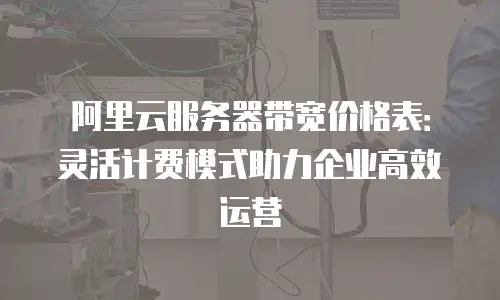 阿里云服务器带宽价格表：灵活计费模式助力企业高效运营