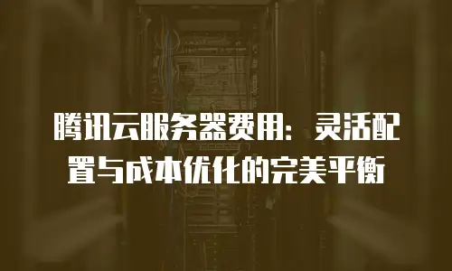 腾讯云服务器费用：灵活配置与成本优化的完美平衡