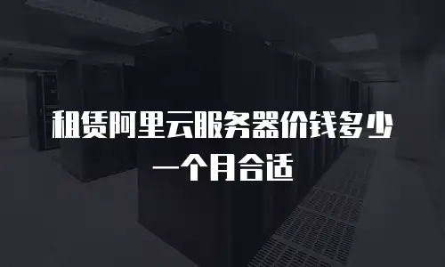 租赁阿里云服务器价钱多少一个月合适