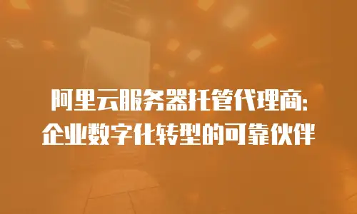 阿里云服务器托管代理商：企业数字化转型的可靠伙伴