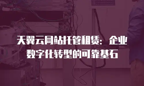 天翼云网站托管租赁：企业数字化转型的可靠基石
