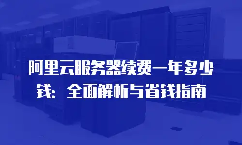 阿里云服务器续费一年多少钱：全面解析与省钱指南