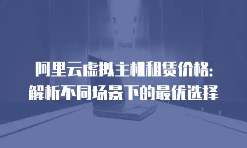 阿里云虚拟主机租赁价格：解析不同场景下的最优选择