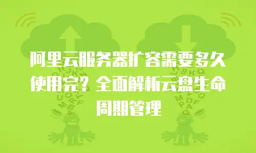 阿里云服务器扩容需要多久使用完？全面解析云盘生命周期管理
