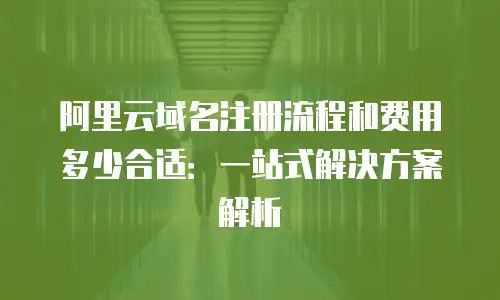 阿里云域名注册流程和费用多少合适：一站式解决方案解析