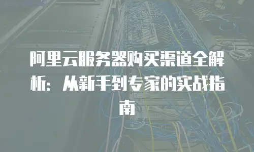 阿里云服务器购买渠道全解析：从新手到专家的实战指南