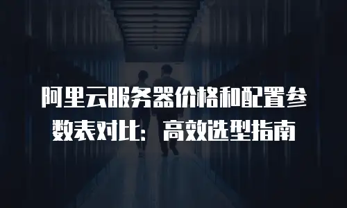 阿里云服务器价格和配置参数表对比：高效选型指南