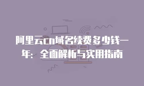 阿里云cn域名续费多少钱一年：全面解析与实用指南