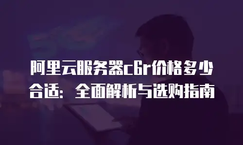 阿里云服务器c6r价格多少合适：全面解析与选购指南