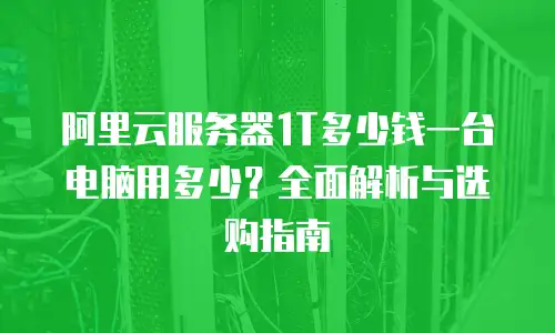 阿里云服务器1T多少钱一台电脑用多少？全面解析与选购指南