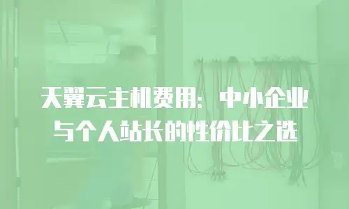 天翼云主机费用：中小企业与个人站长的性价比之选