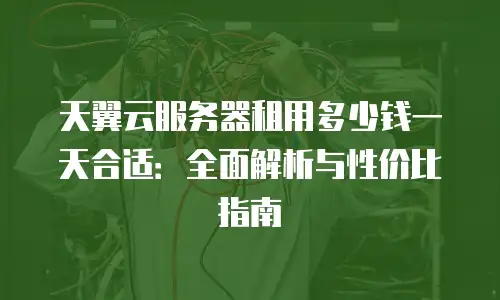 天翼云服务器租用多少钱一天合适：全面解析与性价比指南