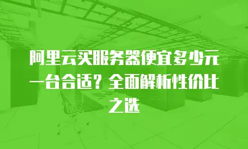 阿里云买服务器便宜多少元一台合适？全面解析性价比之选