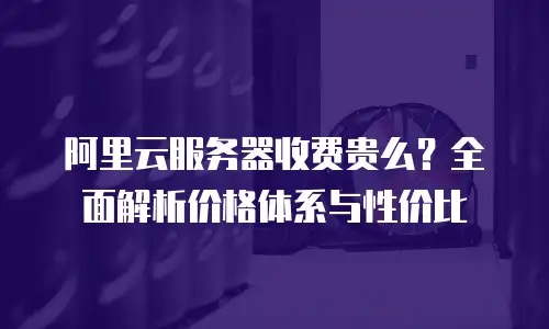 阿里云服务器收费贵么？全面解析价格体系与性价比