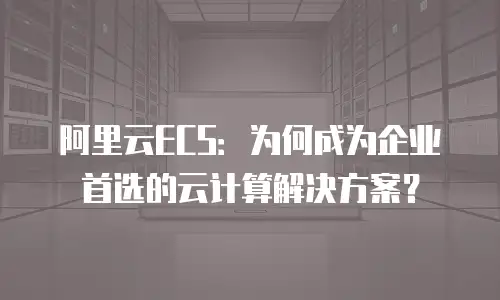 阿里云ECS：为何成为企业首选的云计算解决方案？