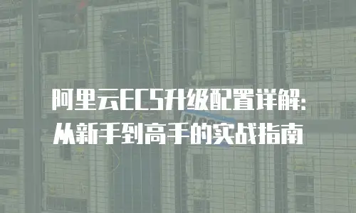 阿里云ECS升级配置详解：从新手到高手的实战指南