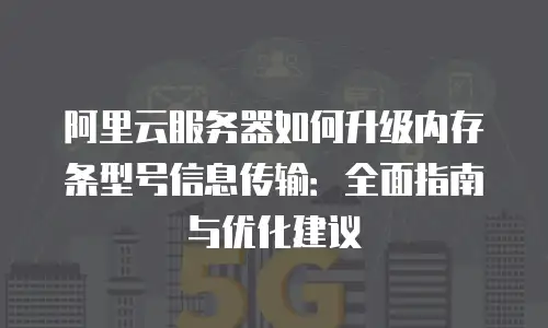 阿里云服务器如何升级内存条型号信息传输：全面指南与优化建议