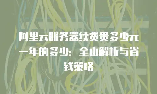 阿里云服务器续费贵多少元一年的多少：全面解析与省钱策略
