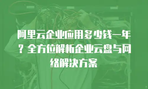 阿里云企业应用多少钱一年？全方位解析企业云盘与网络解决方案