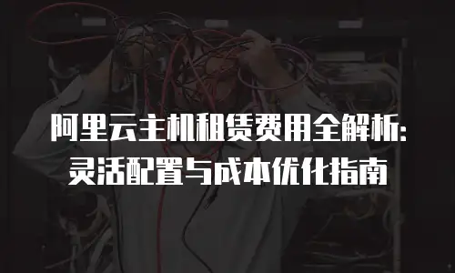 阿里云主机租赁费用全解析：灵活配置与成本优化指南
