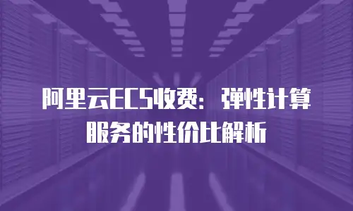 阿里云ECS收费：弹性计算服务的性价比解析